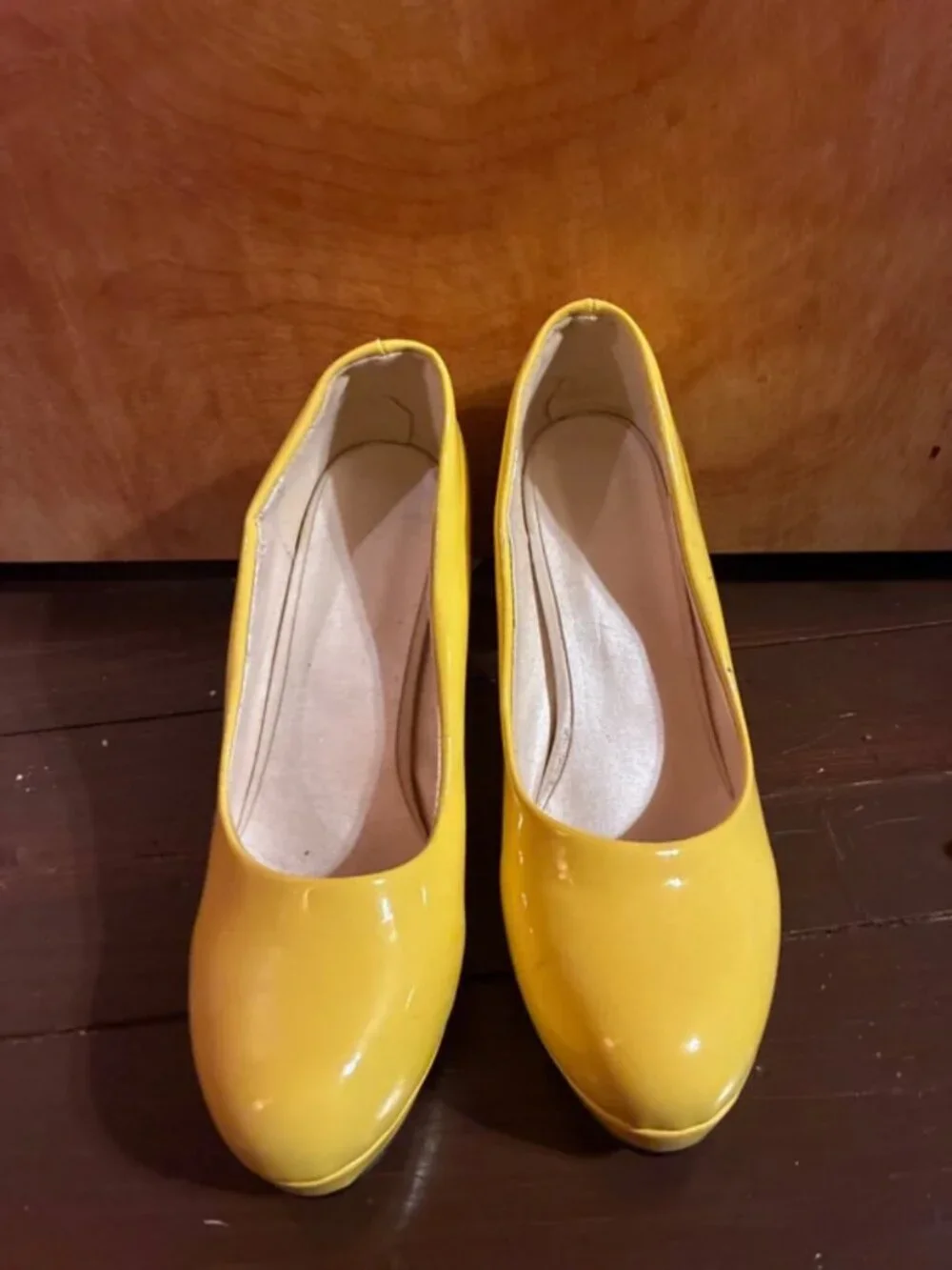 Yellow heels